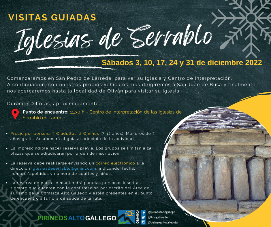 Imagen La Comarca Alto Gállego continua con las visitas guiadas de invierno 2022 Iglesias de Serrablo