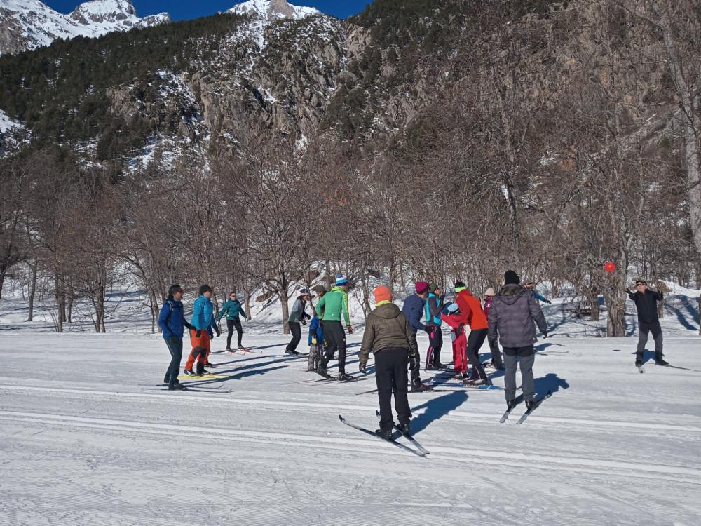 Imagen: Curso de esquí nórdico de la Comarca Alto Gállego