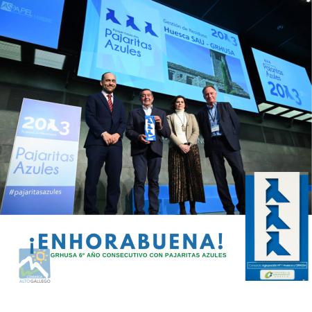 Imagen El Consorcio Agrupación Nª1 - GRHUSA obtiene por sexto año consecutivo...