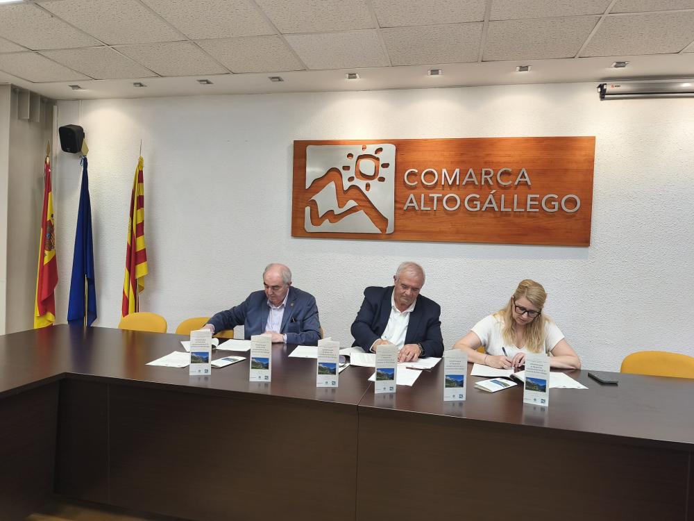 Imagen La Cámara de Comercio de Huesca, la Comarca del Alto Gállego y AEPAG renuevan su compromiso para el desarrollo socioeconómico del territorio