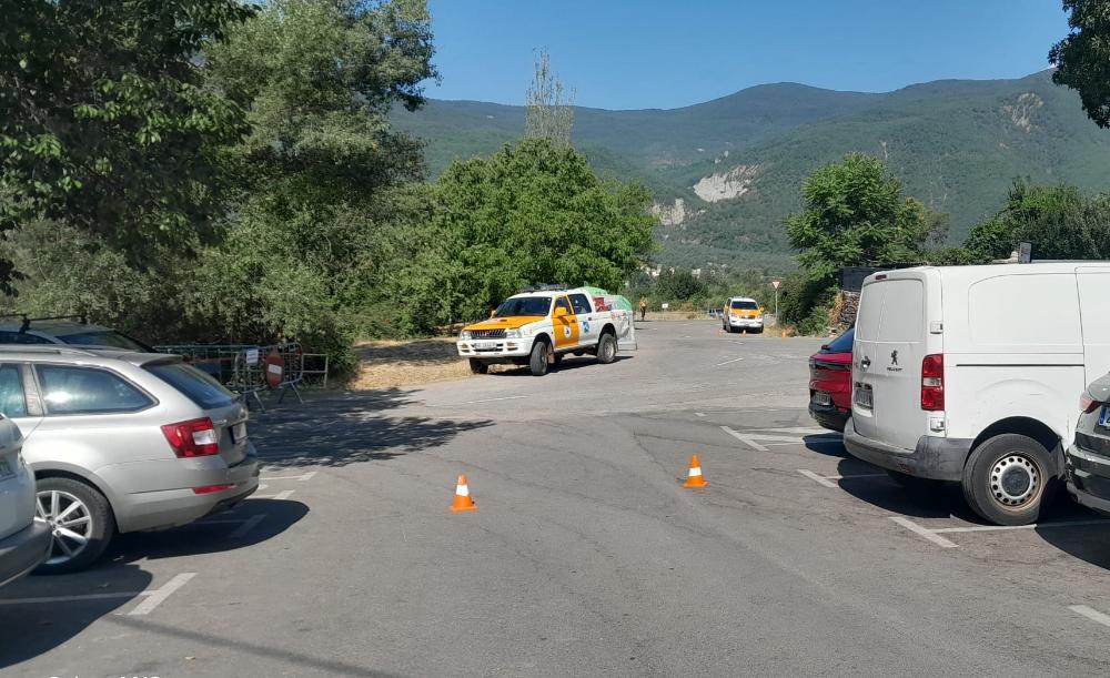 Imagen La Comarca Alto Gállego coordina con Protección Civil y Guardia Civil medidas ante la presión turística en la cascada de Orós Bajo