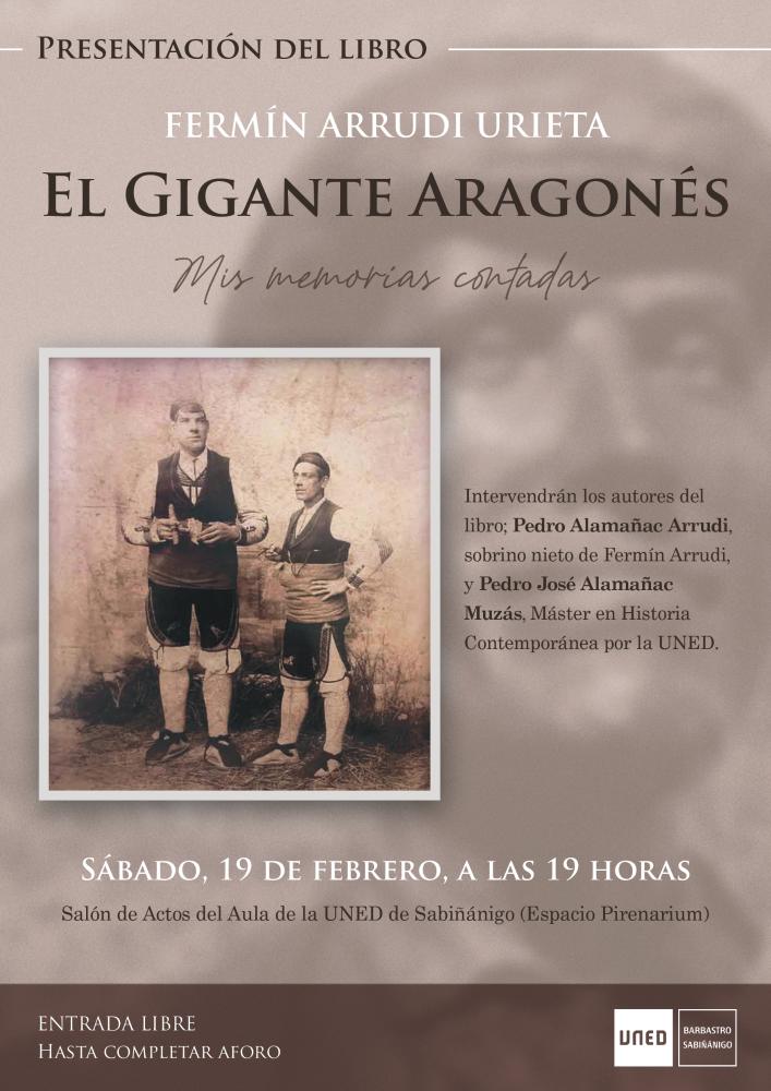 Imagen Presentación del libro: Fermín Arrudi Urieta. “El Gigante Aragonés”. Mis memorias contadas