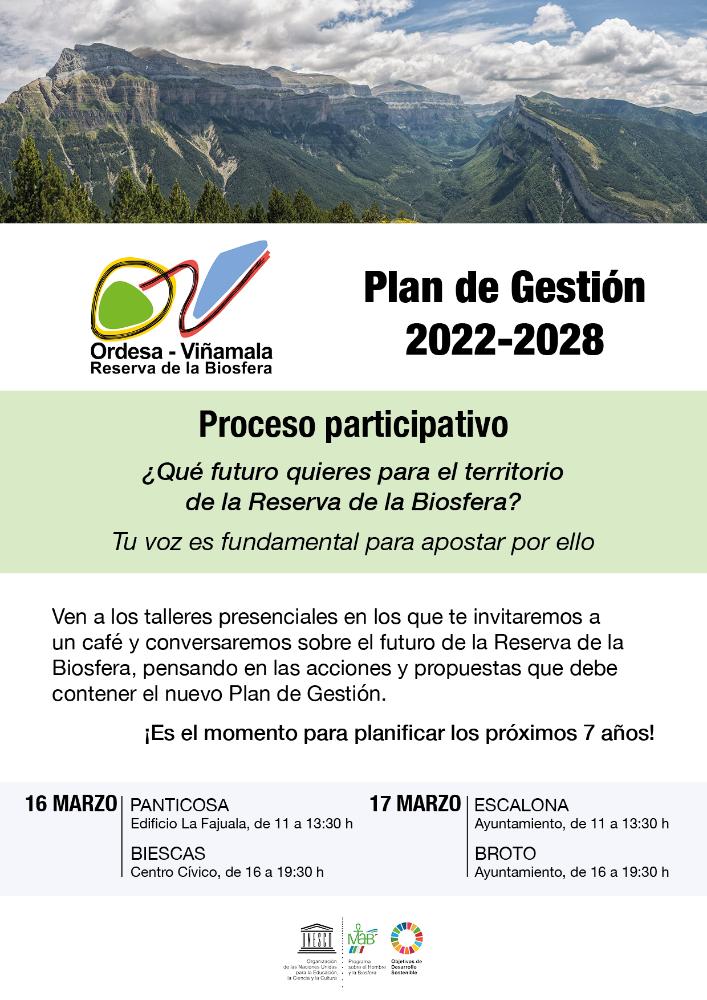Imagen Proceso participativo del Plan de Gestión 2022-2028 Ordesa-Viñamañamala, Reserva de la Bioesfera