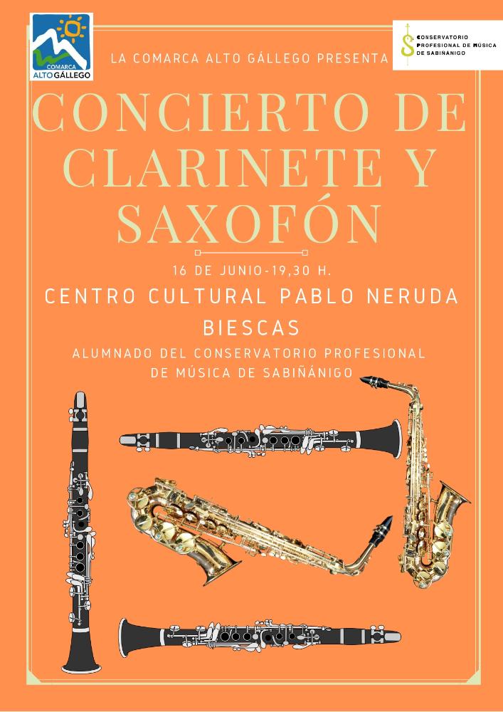 Imagen Concierto de clarinete y saxofón en Biescas